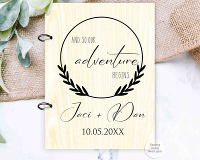 Wood Card Holder - and so Our Adventure Begins