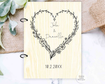 Wood Card Holder - Heart