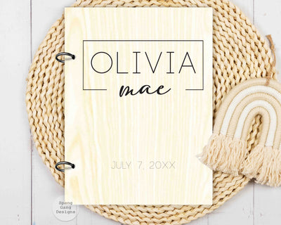 Wood Card Holder - Baby Name