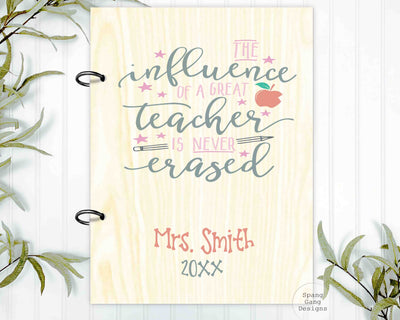 Wood Card Holder - Teacher Influence