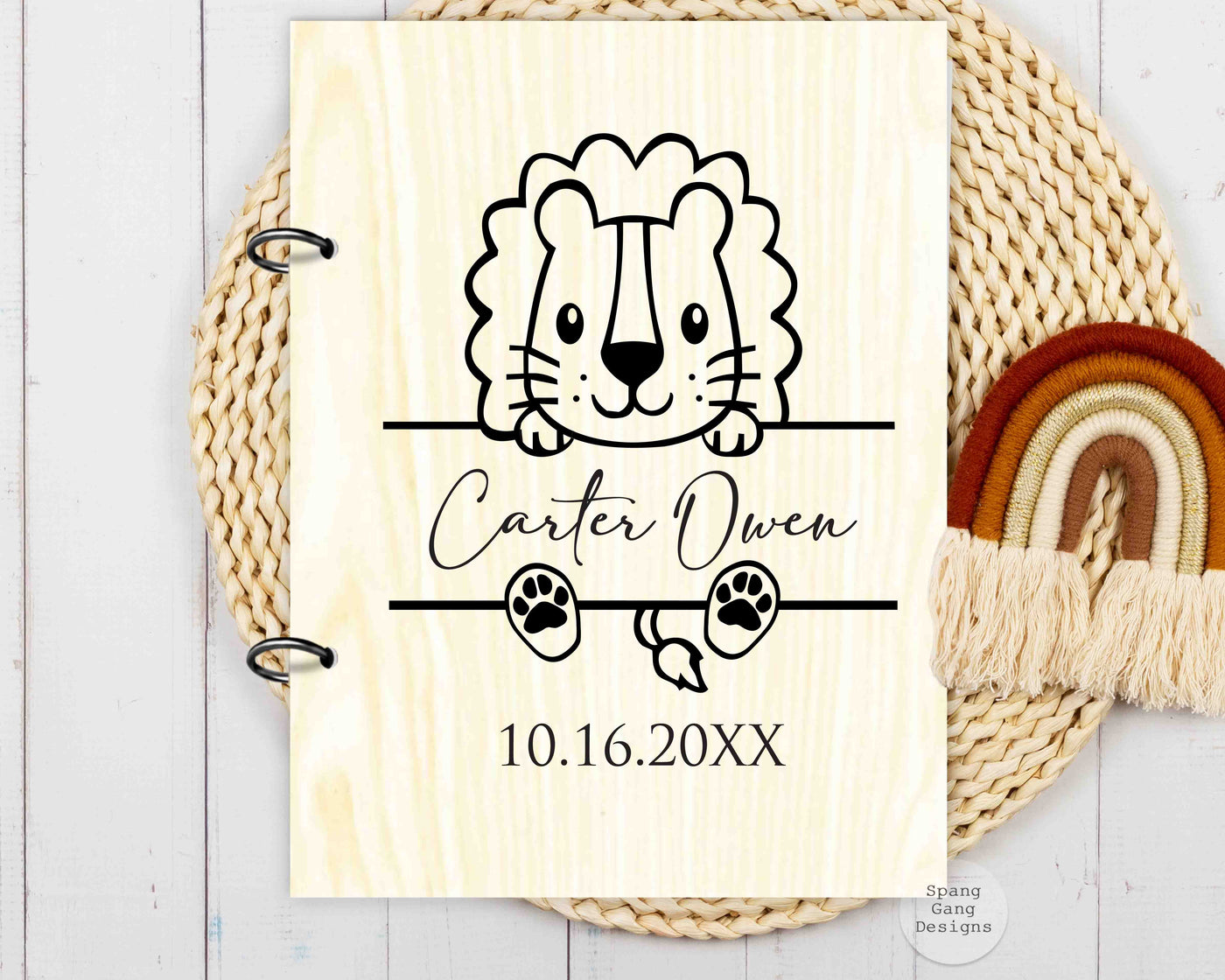 Wood Card Holder - Kids Animals