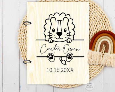 Wood Card Holder - Kids Animals