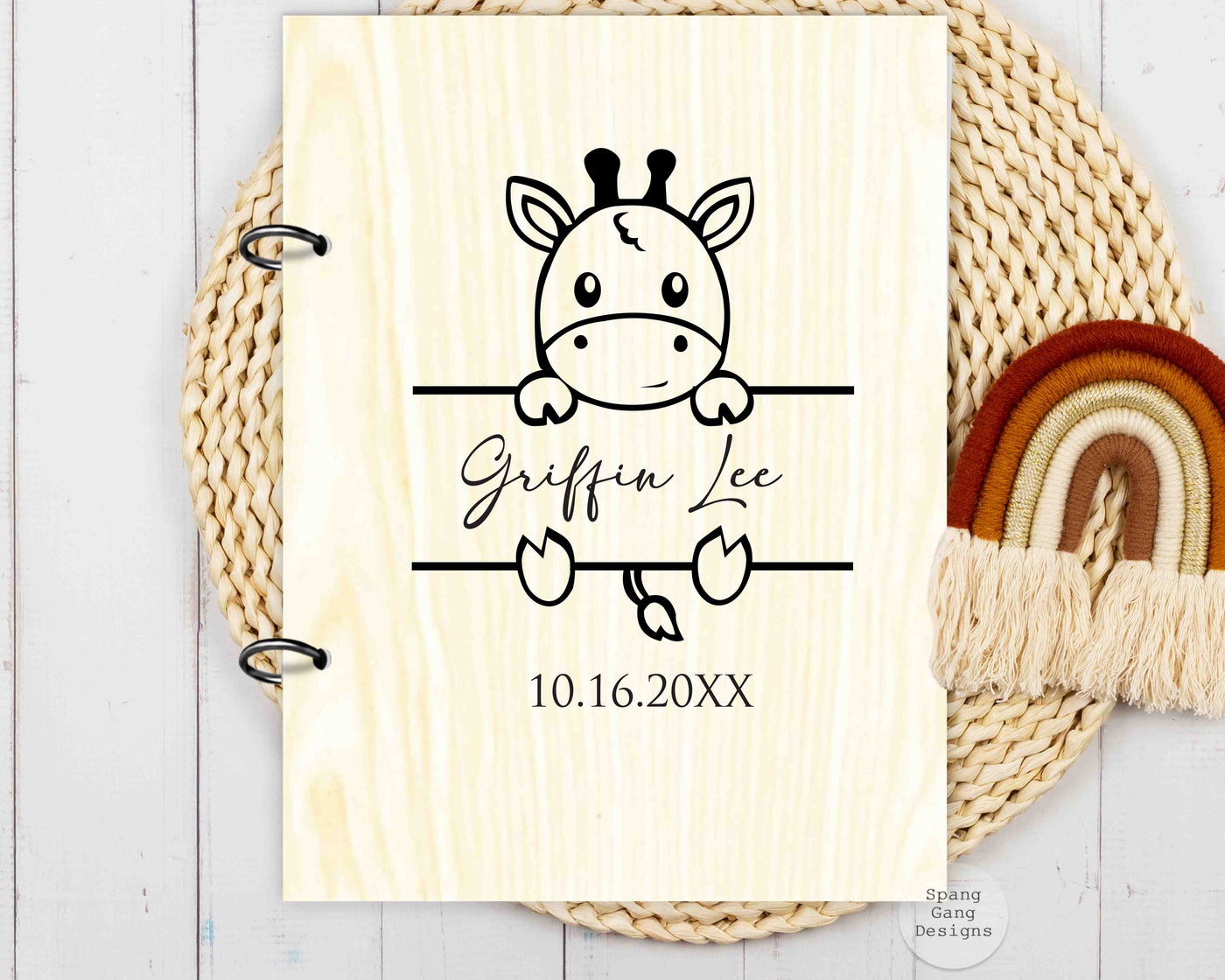 Wood Card Holder - Kids Animals