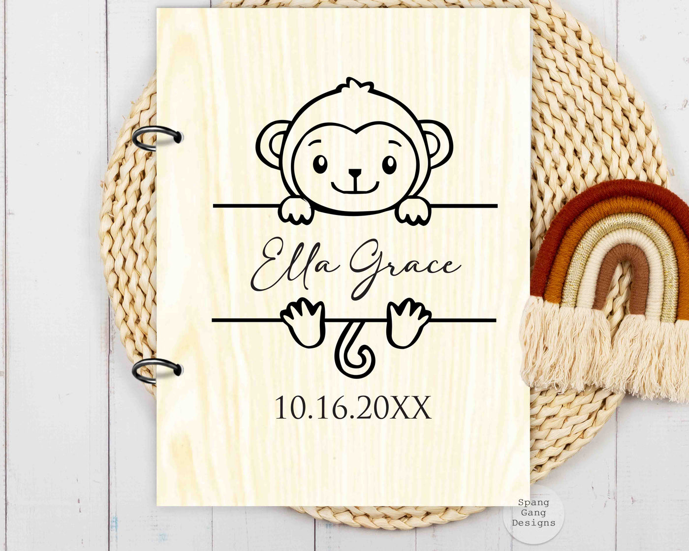 Wood Card Holder - Kids Animals
