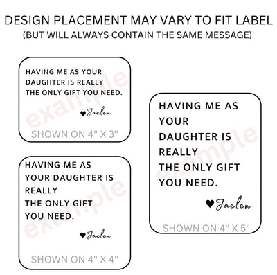 Wine Label - New Parents