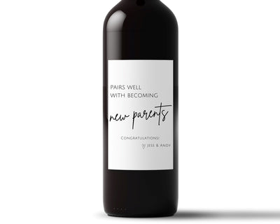 Wine Label - New Parents